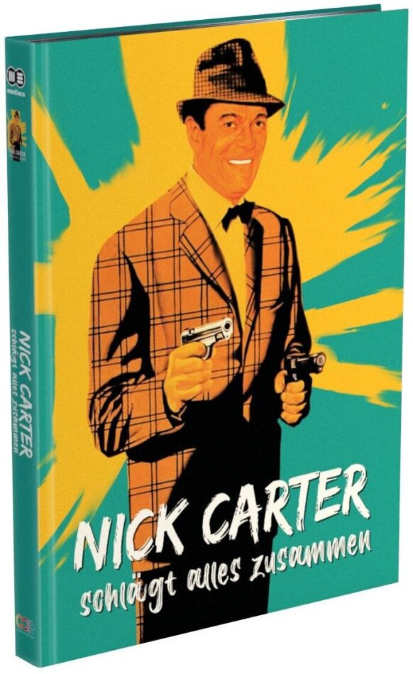 Nick Carter schlägt alles zusammen (1964) Cover C, Limited Edition, Mediabook, Uncut, Blu-ray + DVD