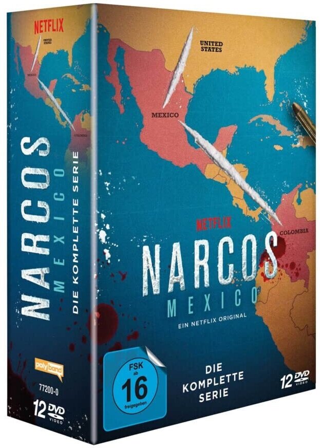 Narcos: Mexico - Die komplette Serie Limited Edition, 12 DVDs