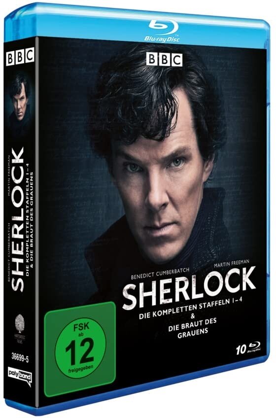 Sherlock - Staffeln 1-4 & Die Braut des Grauens BBC, Limited Edition, 10 Blu-rays