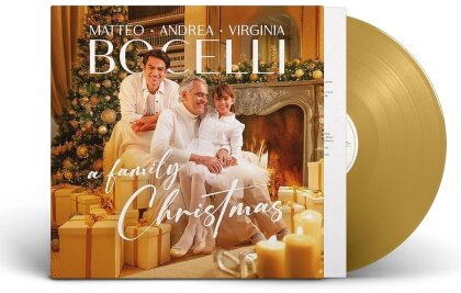 Andrea Bocelli, Matteo Bocelli & Virginia Bocelli - Family Christmas (Limited Edition, Gold Colored Vinyl, LP)