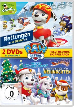 Paw Patrol - Rettungen im Winter / Die Paw Patrol rettet Weihnachten (2 DVDs)