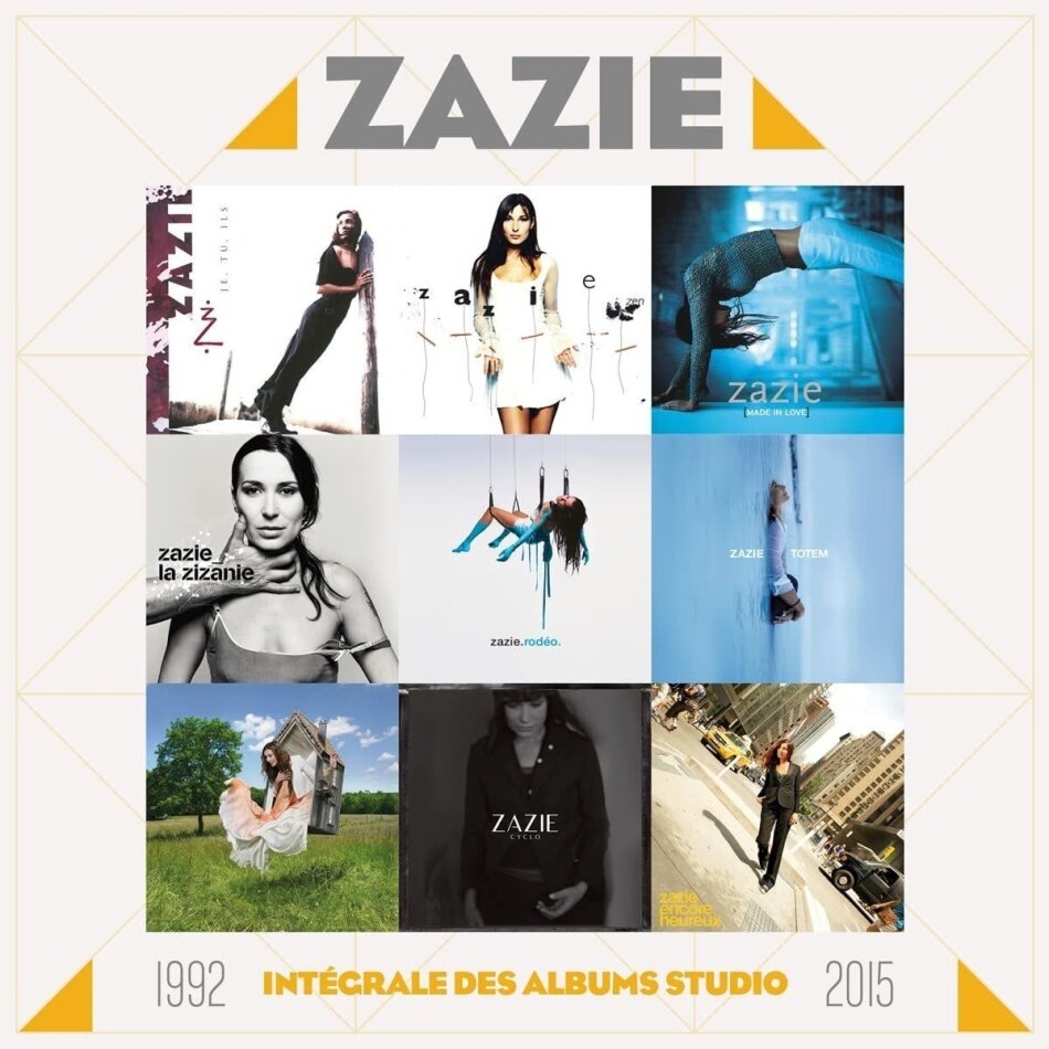 Zazie - Integrale Des Albums Studio 1992-2015 9 CDs