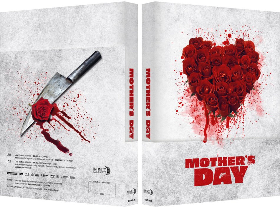 Mother's Day (2010) Cover W, Wattiert, Limited Edition, Mediabook, Blu-ray + DVD