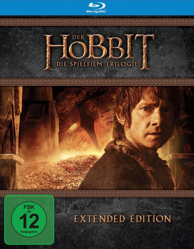 Der Hobbit 1-3 - Trilogie Extended Edition, Neuauflage, 9 Blu-rays