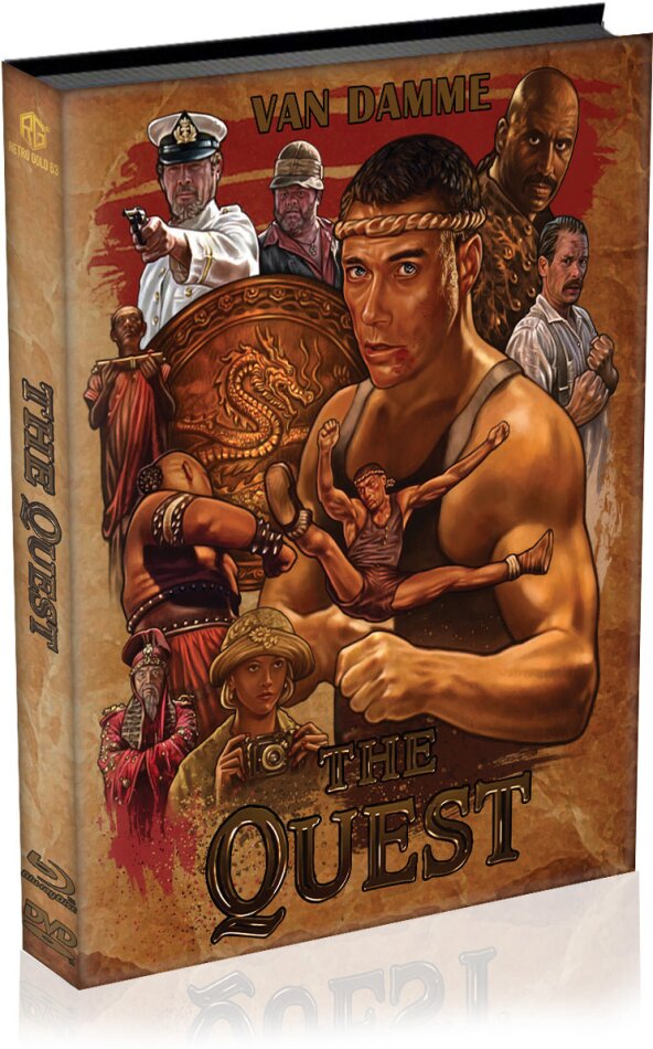 The Quest (1996) Cover A, Wattiert, Limited Edition, Mediabook, Blu-ray + DVD