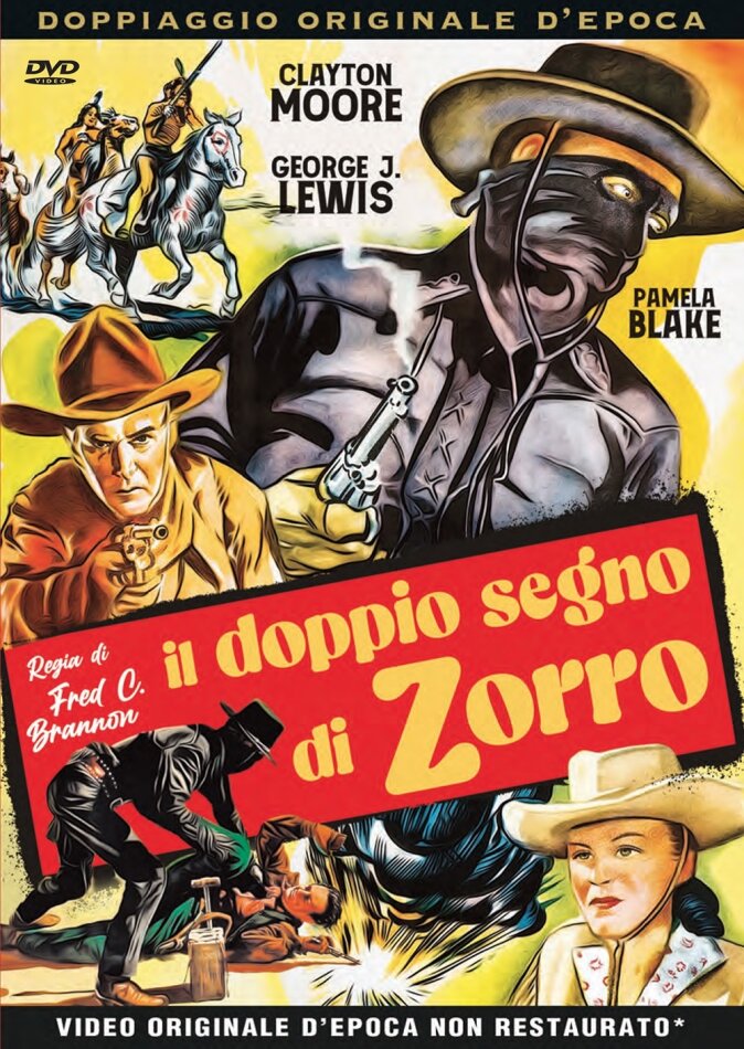 Il doppio segno di Zorro (1949) Rare Movies Collection, Doppiaggio Originale d'Epoca, s/w