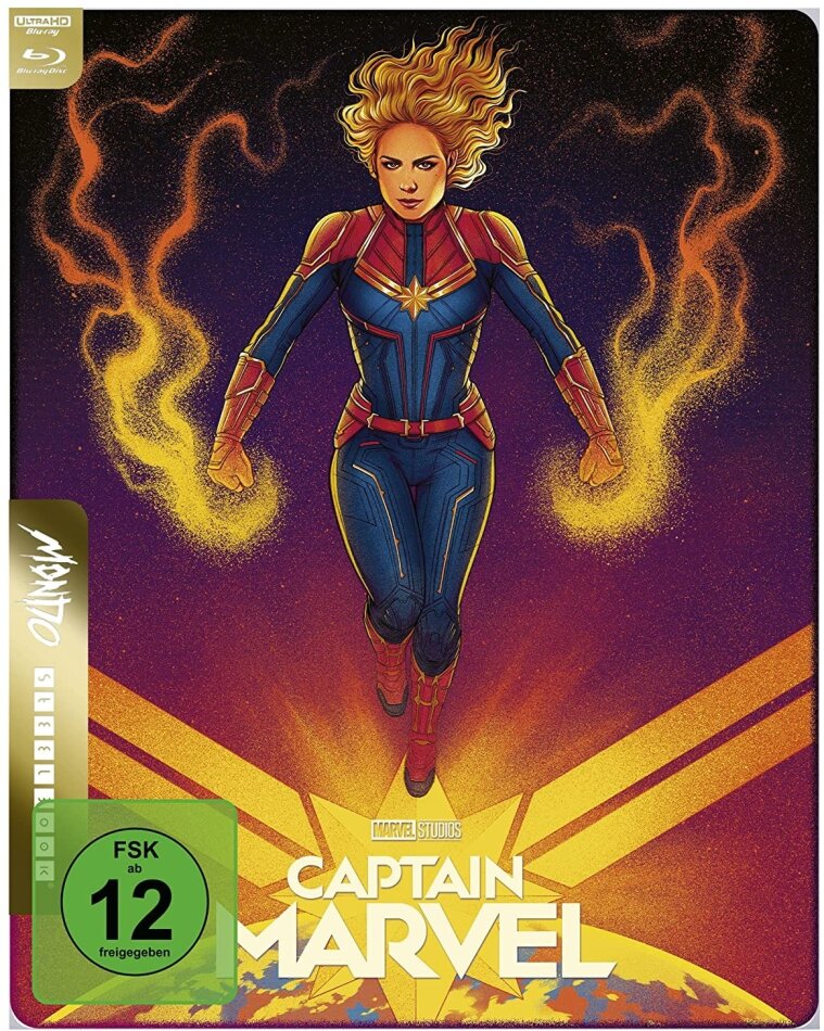 Captain Marvel (2019) Mondo, Limited Edition, Steelbook, 4K Ultra HD + Blu-ray