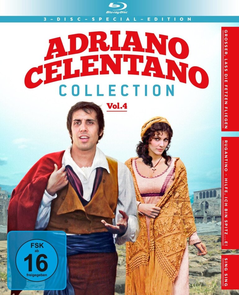 Adriano Celentano - Collection Vol. 4 Édition Spéciale, 3 Blu-ray