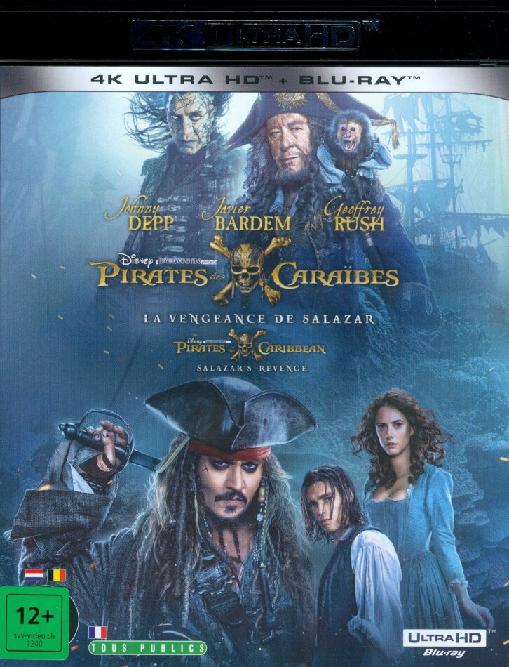 Pirates des Caraïbes 5 - La Vengeance de Salazar (2017) 4K Ultra HD + Blu-ray