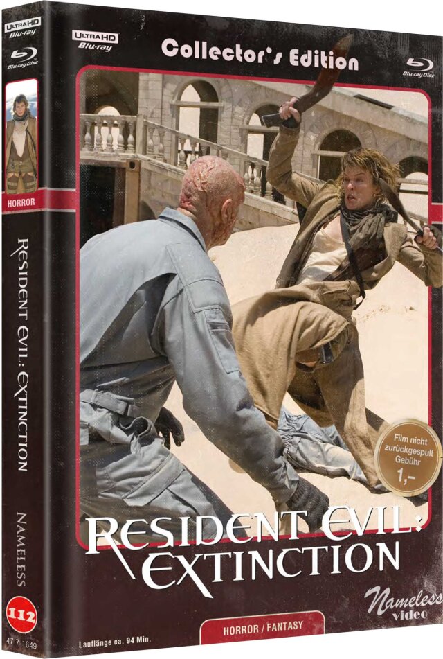 Resident Evil 3 - Extinction (2007) Collector's Edition, Limited Edition, Mediabook, 4K Ultra HD + Blu-ray