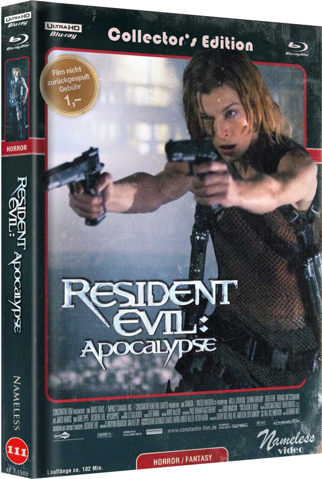 Resident Evil 2 - Apocalypse (2004) Collector's Edition, Limited Edition, Mediabook, 4K Ultra HD + Blu-ray