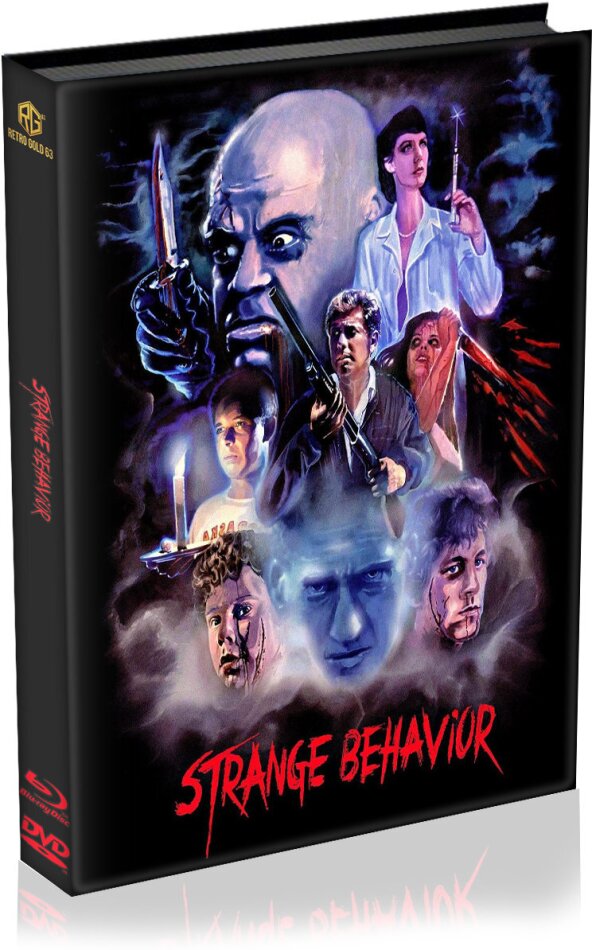 Strange Behavior (1981) Cover A, Wattiert, Limited Edition, Mediabook, Blu-ray + DVD