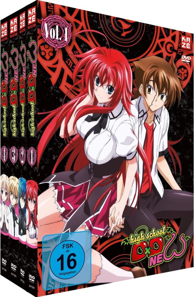 High School DxD New - Staffel 2: Vol. 1-4 Gesamtausgabe, 4 DVDs
