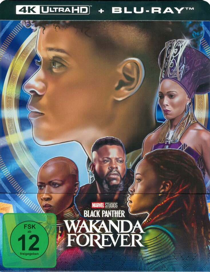 Black Panther: Wakanda Forever - Black Panther 2 (2022) Limited Edition, Steelbook, 4K Ultra HD + Blu-ray