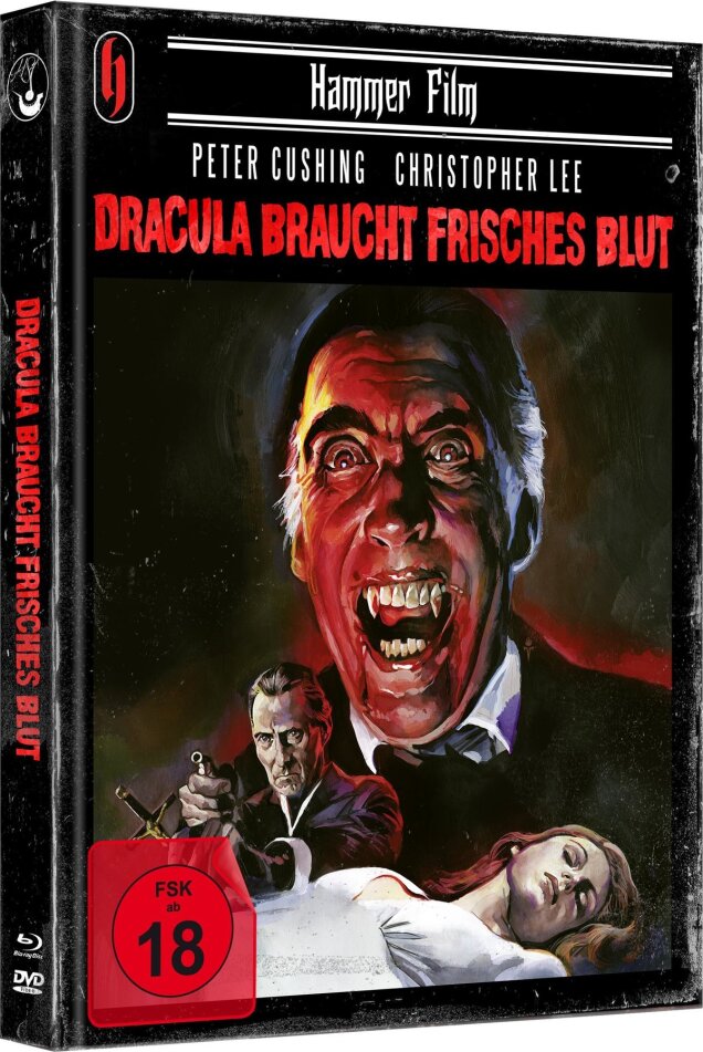 Dracula braucht frisches Blut (1973) Cover A, Limited Edition, Mediabook, Blu-ray + DVD