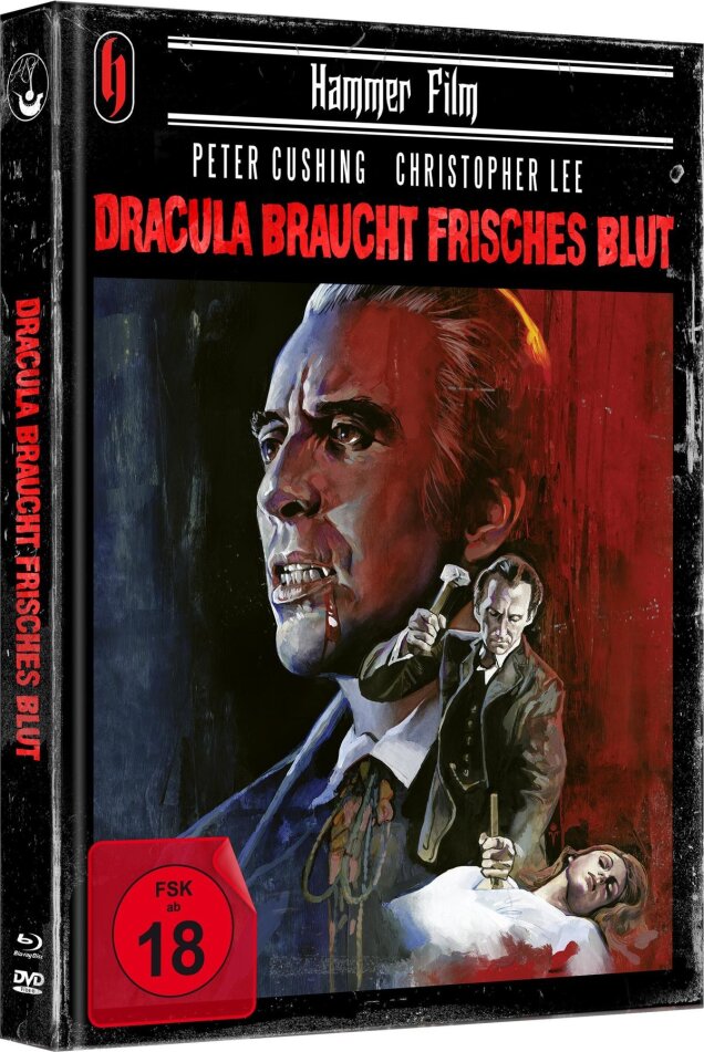 Dracula braucht frisches Blut (1973) Cover B, Limited Edition, Mediabook, Blu-ray + DVD