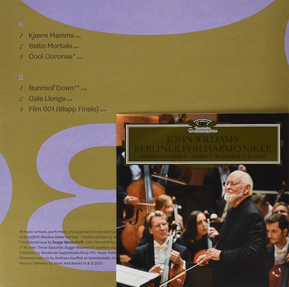 Berliner Philharmoniker & John Williams (*1932) (Komponist/Dirigent) - The Berlin Concert - Superman March, Harry's Wondrous World Édition Limitée, Gold Colored Vinyl, 7" Single