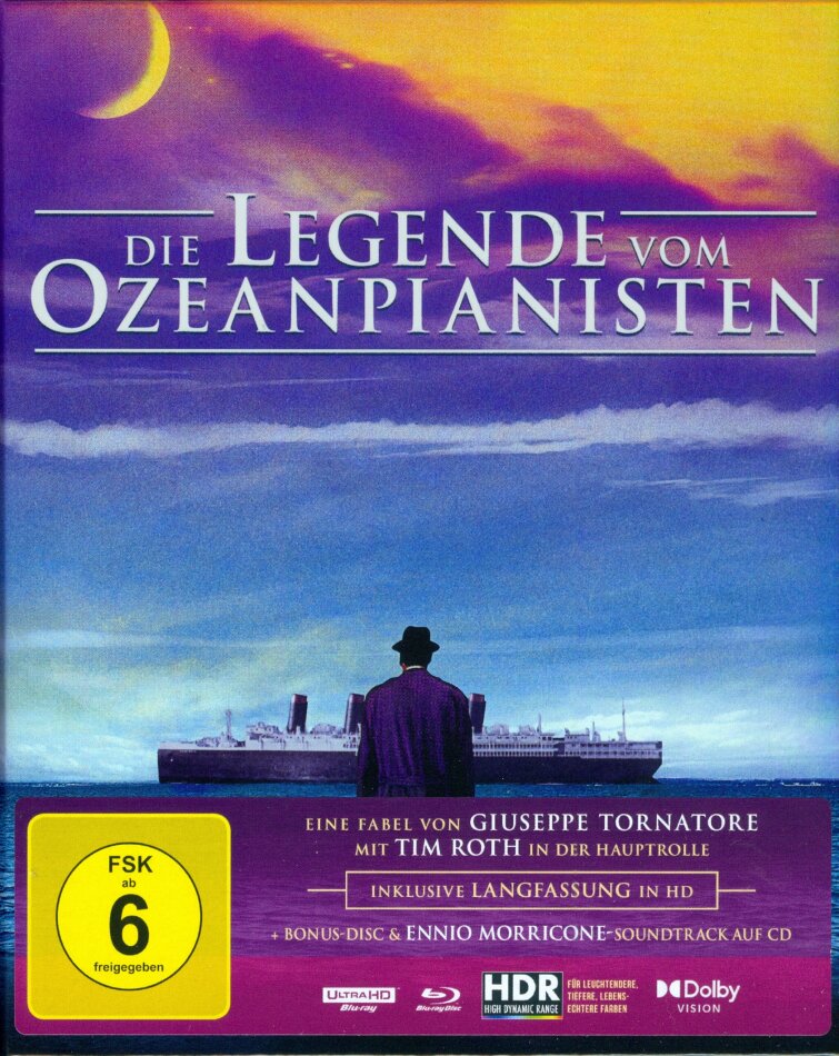 Die Legende vom Ozeanpianisten (1998) Version Cinéma, Version Longue, Version Restaurée, Édition Spéciale, 4K Ultra HD + 3 Blu-ray + CD