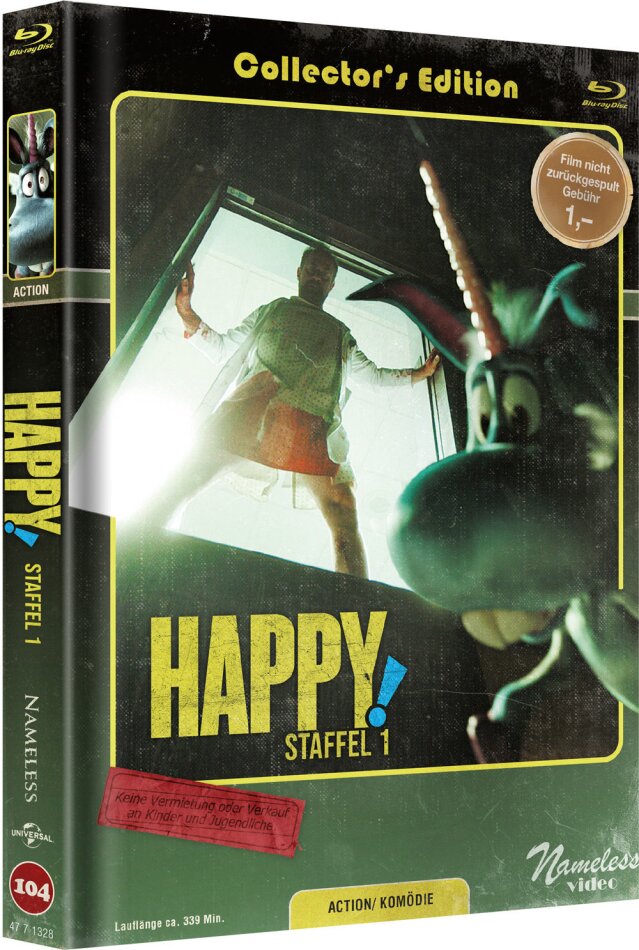 Happy! - Staffel 1 Cover C, Collector's Edition, Mediabook, 2 Blu-rays