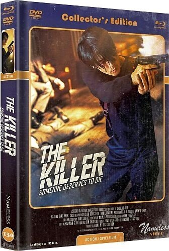 The Killer - Someone Deserves to Die (2022) Cover D (Retro), Limited Edition, Mediabook, Uncut, Blu-ray + DVD