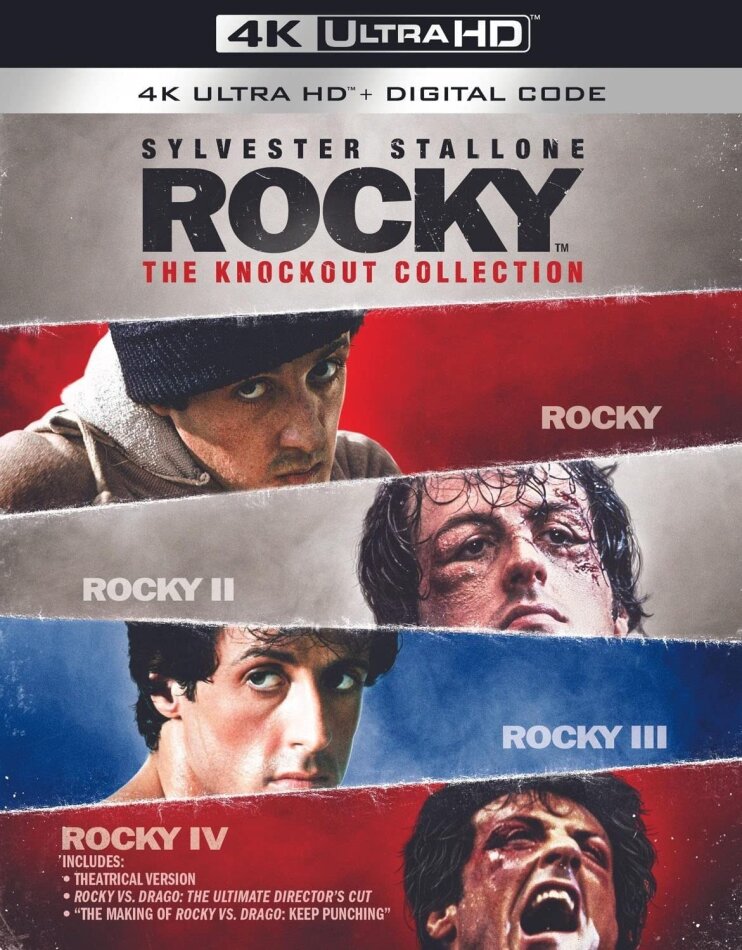 Rocky 1-4 - The Knockout Collection 4 4K Ultra HDs