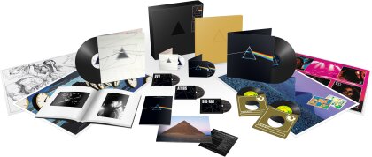 Pink Floyd - Dark Side Of The Moon (Deluxe Boxset, 2023 Reissue, 50th Anniversary Edition, 2 LPs + 2 CDs + 2 Blu-rays + DVD + 2 B&uuml;cher + 2 7" Singles)
