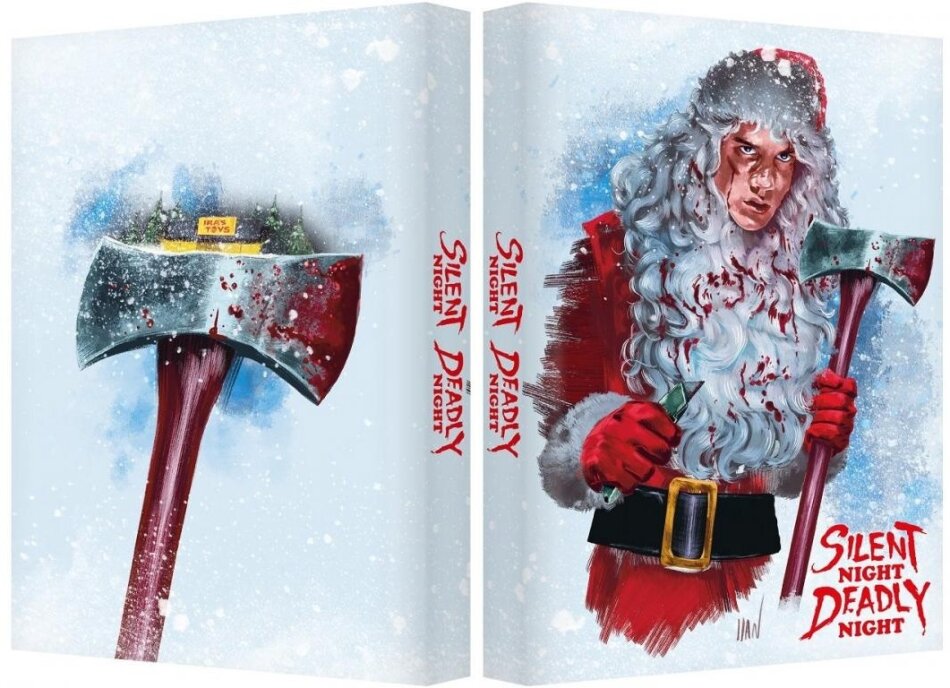 Silent Night, Deadly Night (1984) Wattiert, Limited Collector's Edition, Mediabook, Uncut, Blu-ray + DVD