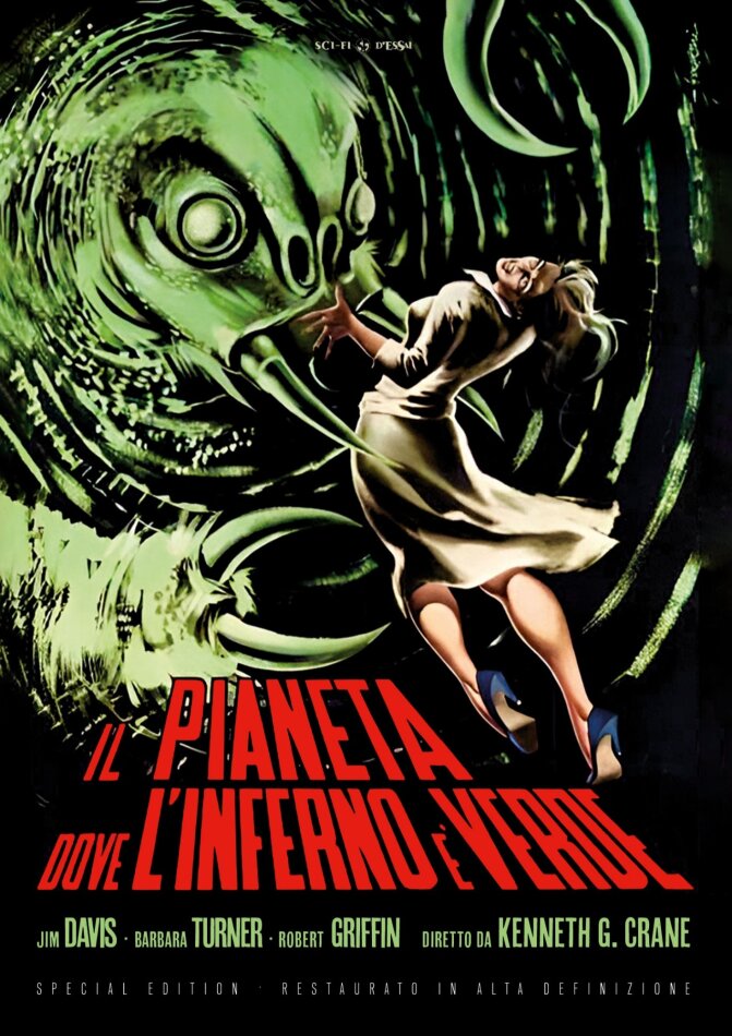 Il pianeta dove l'inferno è verde (1958) Sci-Fi d'Essai, s/w, Restaurierte Fassung, Special Edition