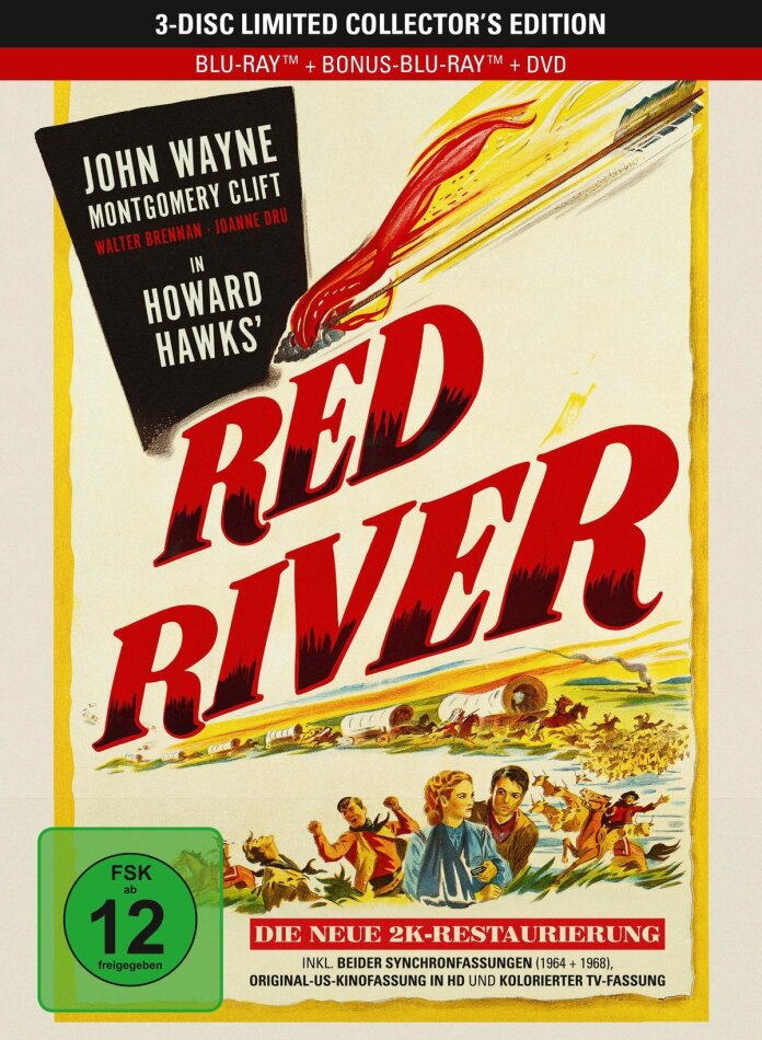 Red River (1948) Limited Collector's Edition, Restaurierte Fassung, 2 Blu-rays + DVD