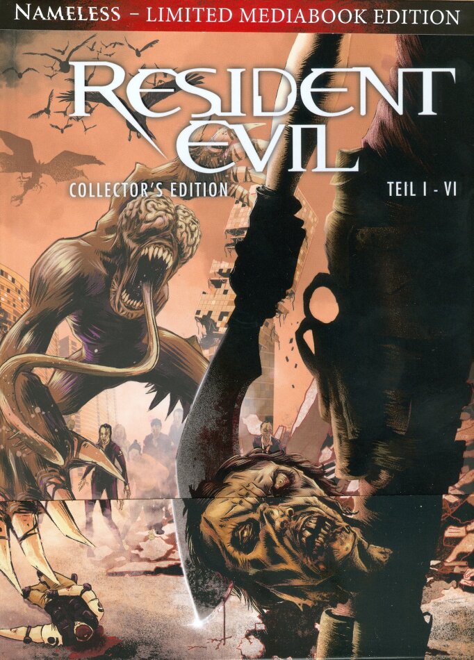 Resident Evil 1-6 Cover B, Collector's Edition, Limited Edition, Mediabook, Uncut, 6 4K Ultra HDs + 6 Blu-rays