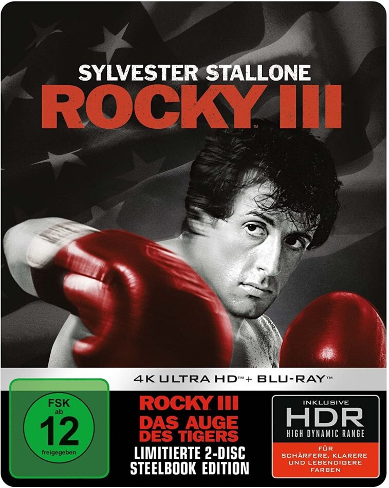 Rocky 3 - Das Auge des Tigers (1982) Limited Edition, Steelbook, 4K Ultra HD + Blu-ray