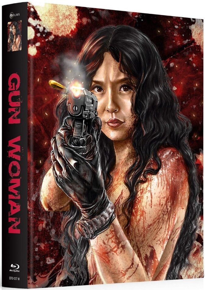 Gun Woman (2014) Cover D, Wattiert, Limited Edition, Mediabook, Uncut, Blu-ray + DVD