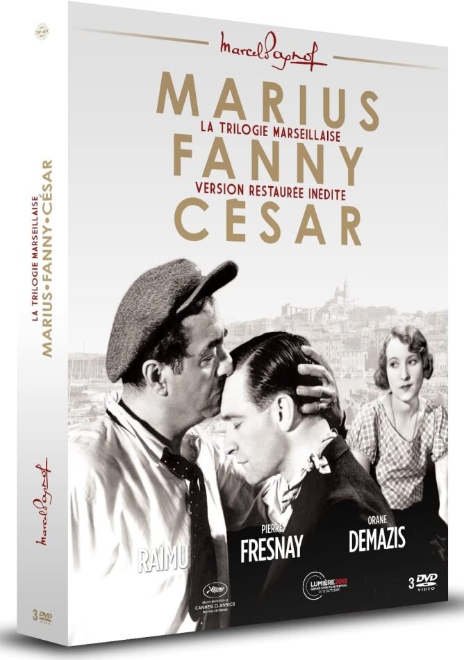 La Trilogie Marseillaise - Marius + Fanny + César Collection Marcel Pagnol, 3 DVDs