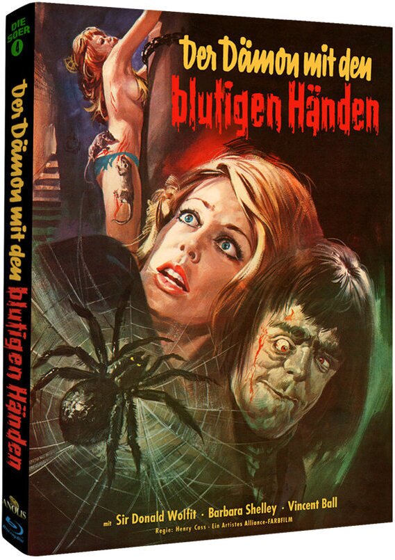 Der Dämon mit den blutigen Händen (1958) Cover B, Édition Limitée, Mediabook