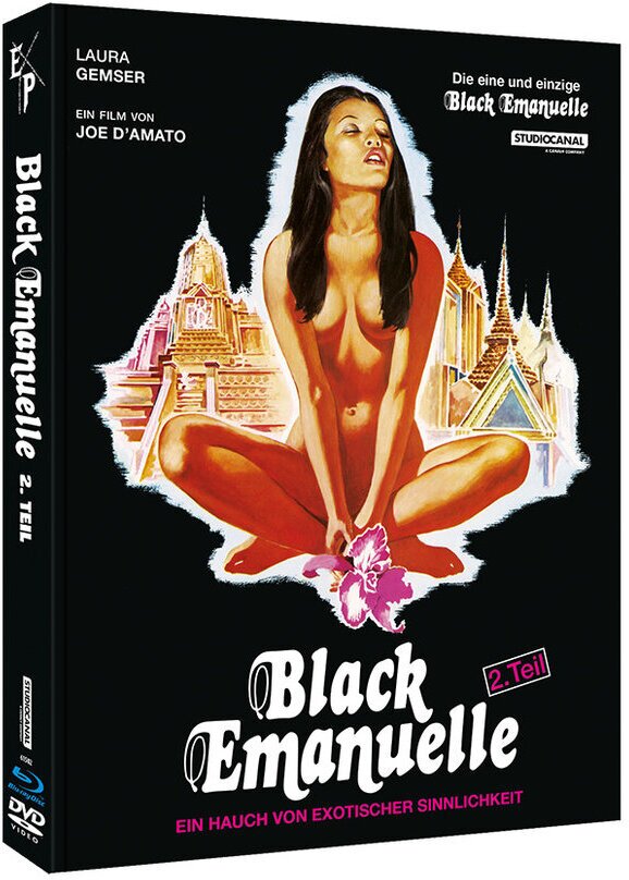 Black Emanuelle 2 (1976) Cover B, Limited Edition, Mediabook, Uncut, Blu-ray + DVD