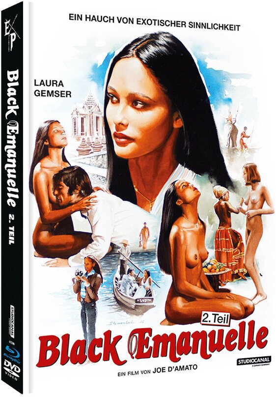 Black Emanuelle 2 (1976) Cover D, Limited Edition, Mediabook, Uncut, Blu-ray + DVD