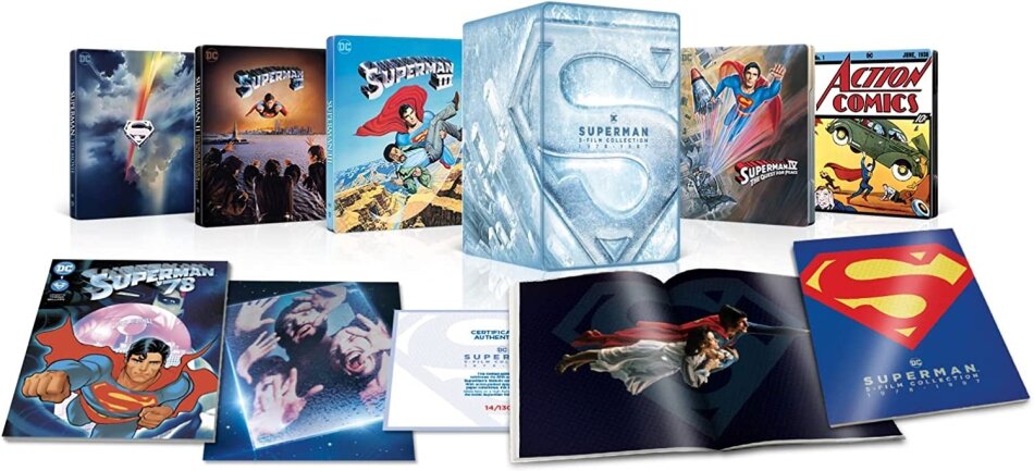 Superman: 5-Film Collection - 1978 - 1987 Limited Edition, Steelbook, 5 4K Ultra HDs + 5 Blu-rays