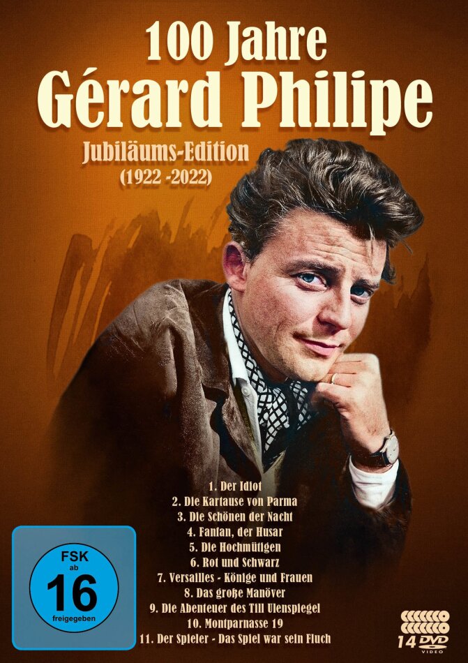 100 Jahre Gérard Philipe - 1922-2022 Jubiläumsedition, 14 DVDs