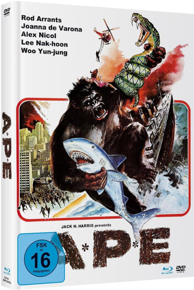 Ape (1976) Limited Edition, Mediabook, Uncut, Blu-ray + DVD
