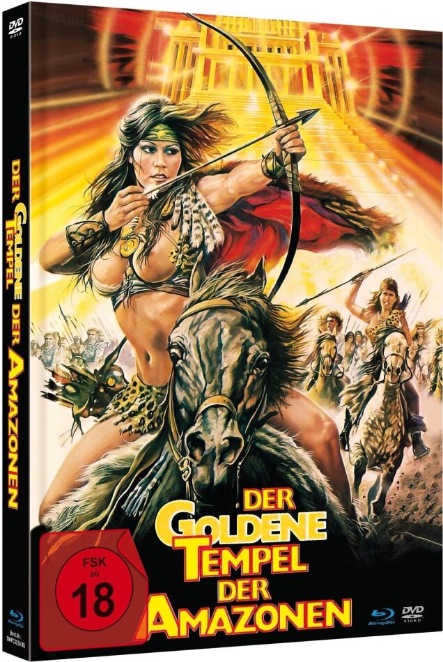 Der goldene Tempel der Amazonen (1986) Limited Edition, Mediabook, Uncut, Blu-ray + DVD