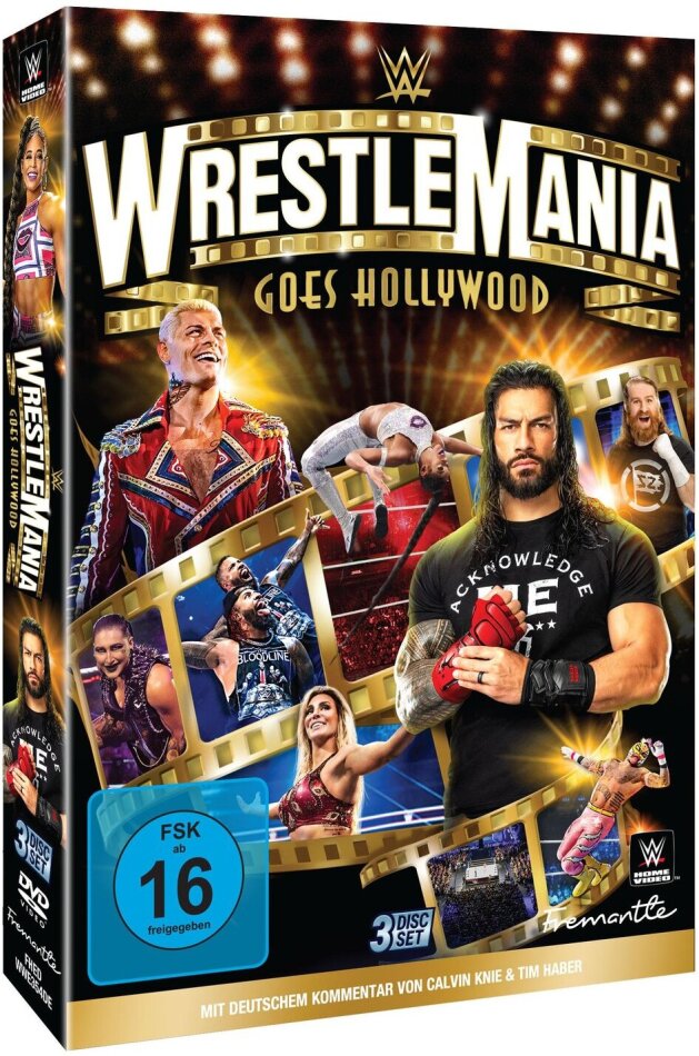 Wrestlemania goes Hollywood - WWE: Wrestlemania 39 3 DVDs
