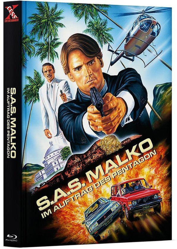 S.A.S. Malko - Im Auftrag des Pentagon (1982) Cover C, Limited Edition, Mediabook, Blu-ray + DVD