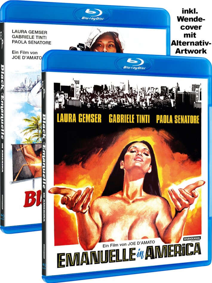 Black Emanuelle in Amerika (1977) Wendecover, 2 Blu-rays