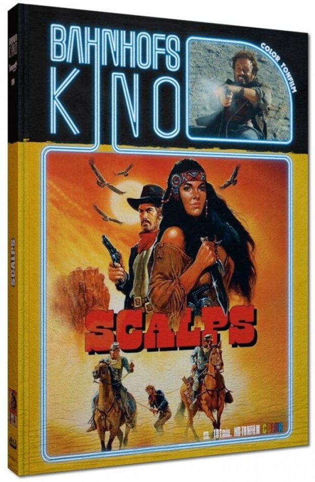 Scalps (1987) Cover B, Bahnhofskino, Limited Edition, Mediabook, Blu-ray + DVD