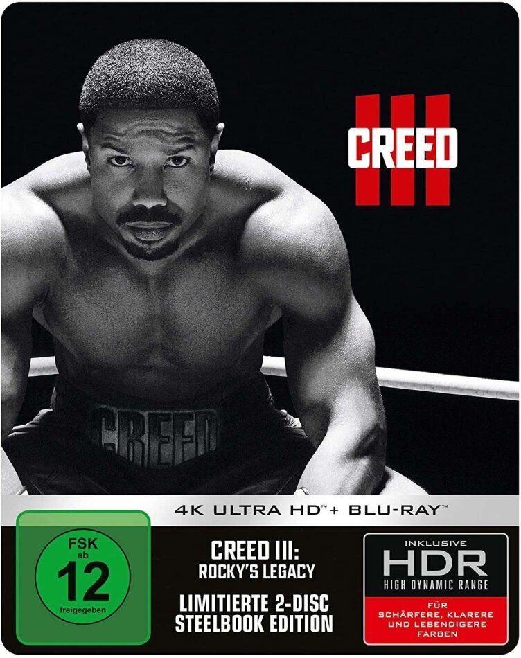 Creed 3 - Rocky's Legacy (2023) Limited Edition, Steelbook, 4K Ultra HD + Blu-ray