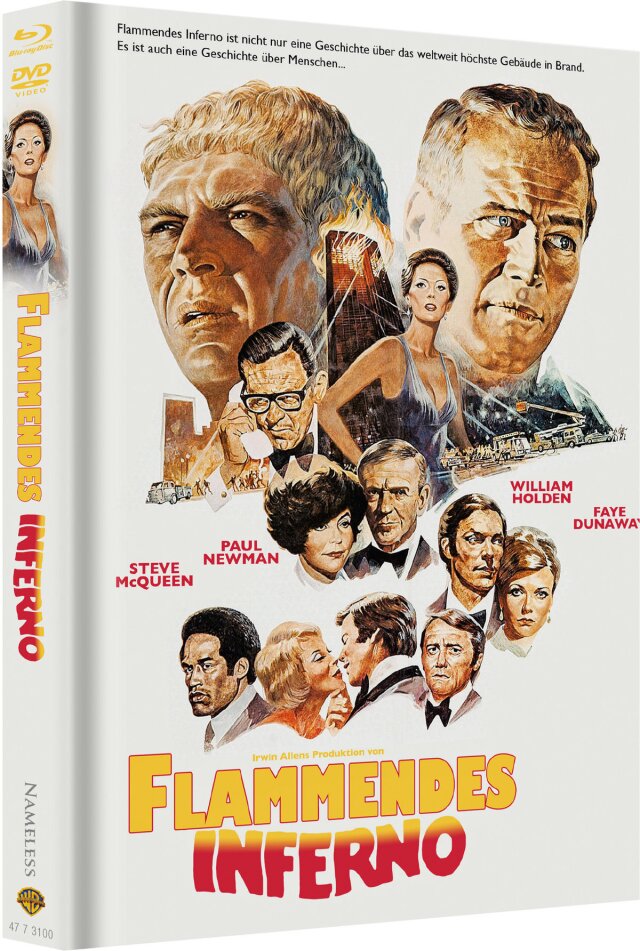Flammendes Inferno (1974) Cover B, Limited Edition, Mediabook, Blu-ray + DVD
