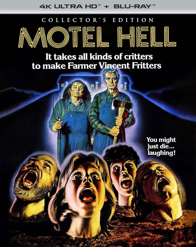 Motel Hell (1980) Collector's Edition, 4K Ultra HD + Blu-ray