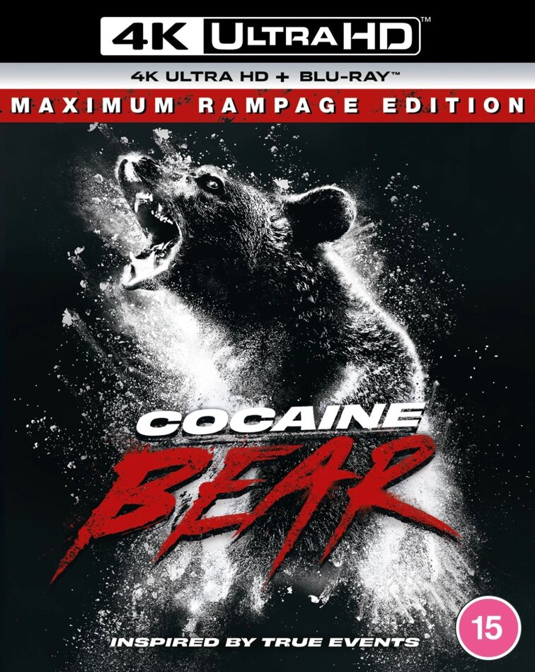 Cocaine Bear (2023) Maximum Rampage Edition, 4K Ultra HD + Blu-ray