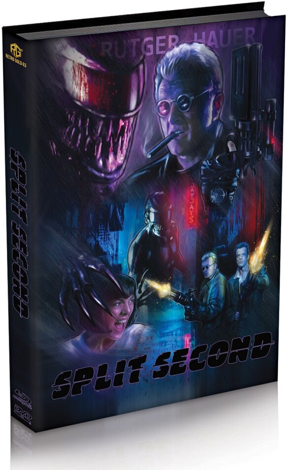 Split Second (1992) Cover A, Wattiert, Limited Edition, Mediabook, Blu-ray + DVD