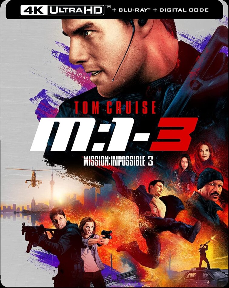 M:I-3 - Mission: Impossible 3 (2006) Limited Edition, Steelbook, 4K Ultra HD + Blu-ray